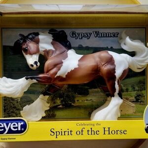 Breyer Gypsy Vanner Model in Brown and White
